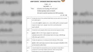 AWP Series - Group 1 Mains - GS Paper 2 (Test 2) Question Paper