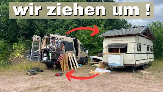 Unser neues Sommerdomizil ☀️ - Umzug vom Sprinter in den Wohnwagen