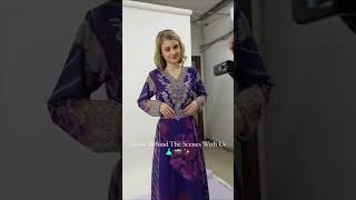 Designer Kaftan Dress hand Crafted with Love - Behind the scenes with Maxim Creation