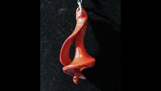 simple red shell pendant