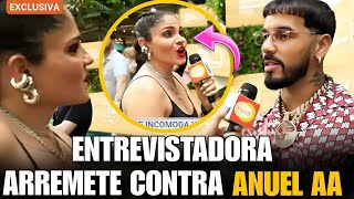 REPORTERA RESPONDE A ANUEL AA TRAS ABANDONAR ENTREVISTA “ME ALEGRO QUE KAROL HAYA SALIDO CORRIENDO”