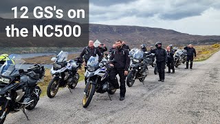 12 GSs #greenlane #nc500  A9 Brora Lothbeg to Kildonan rd #adventure #motorcycle #scotland #motovlog