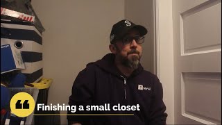 Completing an unfinished closet