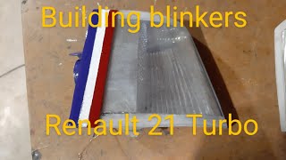 +++ RESTAURACIÓN , blinkers Renault 21 Turbo Fabricando intermitentes. Fabriquer des œillères.