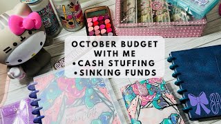 OCTOBER PAYCHECK BUDGET | GETTING THRU IT | CASH STUFFING | HOME BINDER