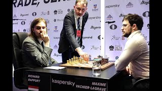 Da li ce Grunfeld odoleti?: Richard Rapport - Maxime Vachier-Lagrave, Belgrade 2022.