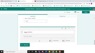 MS Form - Studi kasus formulir pendaftaran webinar