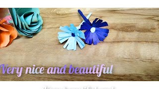 Very easy flower 'How to make flower in paper' very beautiful in decorated in home