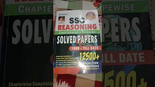 Kiran SSC reasoning book chapterwise & typewise solved papers for CGL/CPO/CHSL/mts #shorts