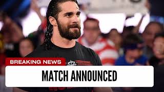 WWE Seth Rollins Match Announced For Monday Night Raw