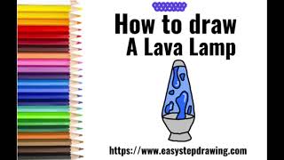 How to draw lava lamp #lavalamp #easystepdrawing #drawingstepseasy