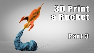 How to Design and 3D Print a Rocket Ship - Part 3 Smoke Particle Simulation