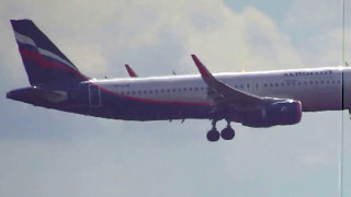 "Aeroflot" and "Ural Airlines" A320-214 landings at Samara(KUF)