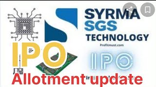 Syrma sgs ipo allotment statuses check  | syrma sgs allotment and GMP and Listing date #shorts