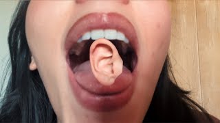 ASMR- Fast and aggressive intense ear eating (upclose mouth sounds)👅🦻🏻