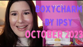 BoxyCharm by Ipsy October 2023 Unboxing + Try On | Katiexobeauty