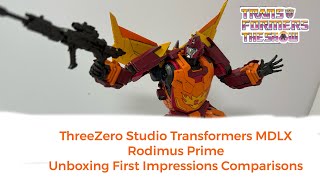 ThreeZero Studio Transformers MDLX Rodimus Prime 
Unboxing First Impressions Comparisons