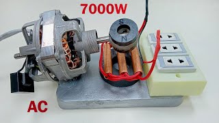 Electric Power 220V Free Energy Generator With Air Cooler copper pipe New Experiment Science Project