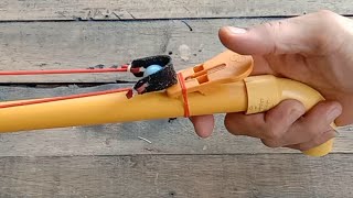 Making a long and accurate PVC slingshot is easy.