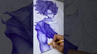 Draw Goku from dragon ball Z || #goku #animedrawing #shorts