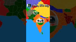 PAK VS IND #countryballs #mapping #country #globe #shorts