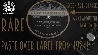 A rare 78rpm paste-over label from HARLEM