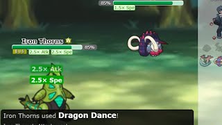 TERA BUG DRAGON DANCE IRON THORNS IS SO GOOD IN POKEMON SHOWDOWN!