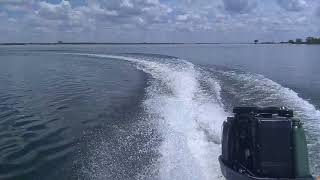 Shoalwater tunnel flat Yamaha 50hp lake test 2