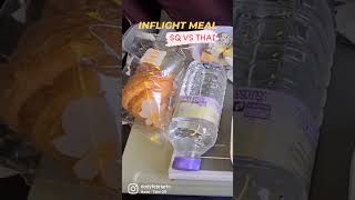 Thai Airways vs Singapore Airlines Economy Class Food Comparison