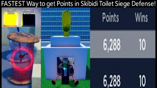 How to get Points FAST in Skibidi Toilet Siege Defense! Super Toilet Siege Defense Roblox