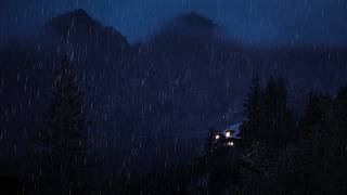 Heavy Rain in Misty Mountains to Sleep FAST - 24 Hours of Rain for Sleeping