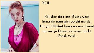 ITZY (있지) - 'Kill Shot' Easy Lyrics