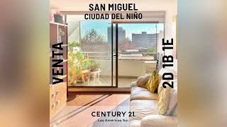 Departamento en Venta en San Miguel 2D 1B 1E 1Bod cerca Metro Ciudad del Niño