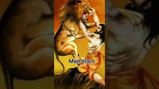 Men now Vs Men then || Men 👬 Vs Lion 🦁 || #shorts #subscribe #respect