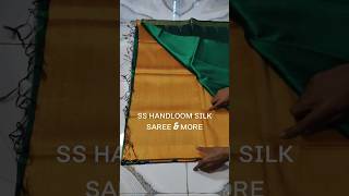 PURE TUSSAR ROW SILK HANDLOOM SAREE#shorts#short#saree#sareelove#cotton#song#linen#shortvideo