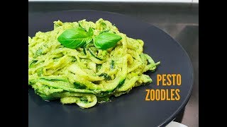 AVOCADO PESTO ZOODLES (VEGAN)  - CookingwithKarma