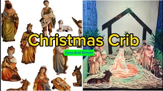 How to Make an Affordable Christmas Crib Simply  ​⁠#christmas #5minutecrafts #christmascrafts #2023