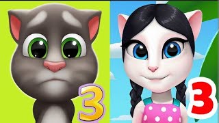 Tom vs Angela2 game//tomangela2 #youtubevideo #mytalkingtom2 #games