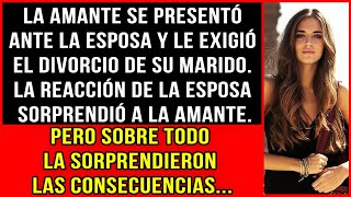 La amante acudió a la esposa y le exigió el divorcio. La reacción de la esposa fue sorprendente...