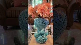 Summer Centerpiece #homedecor #floraldecor #summerdecor #livingroom #diy