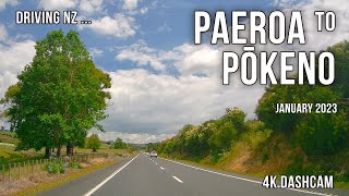 Driving New Zealand: Paeroa to Pōkeno 4k