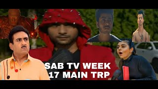 SAB TV WEEK 17 MAIN TRP|KAATELAL AND SONS,BAALVEER RETURNS,HGMO,THYM,TMKOC,WAGLE KI DUNIYA