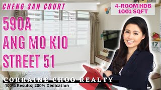 Cheng San Court @ 590A Ang Mo Kio Street 51 - 4 room HDB Low Floor sold at a RECORD PRICE in days!