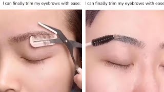 How to cutting eyebrows how to make and cut eyebrow #eyebrows #mrnajeebideas