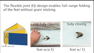 Burrowing with anisotropic origami feet