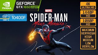 SPIDER MAN MILES MORLAES - GTX 1650 SUPER - i5 10400F