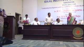 Sri.V.V. Lakshminarayana,IPS Former Joint Directro,CBI - Speech For JNTUK 16-11-2013 (1)