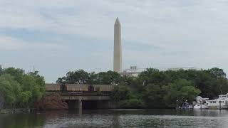 CSX Coal train crosses the Potomac in Washington, DC