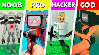 LEGO ALL Characters in Skibidi Toilet: Noob, Pro, HACKER! | Skibidi Toilet (Collection #292)