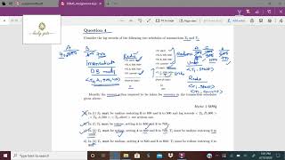 112. NPTEL-DBMS-Week8-APRIL-2019 Questions and their detailed solutions...